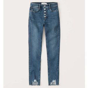 Abercrombie High Rise Super Skinny Ankle Jeans